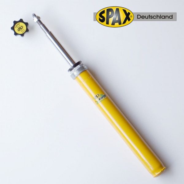SPAX Stoßdämpfer für Opel Ascona C 1.3 S Vorderachse gekürzt 40mm mit konischer VA-Feder